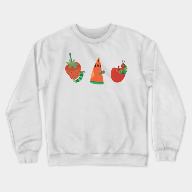 The very hungry caterpillar - Fruit Ensemble Crewneck Sweatshirt by FoxtrotDesigns